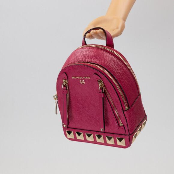 Michael Michael Kors Studded Mini Brooklyn Backpack Pink (Pre-owned/as pictured) - Picture 1 of 4